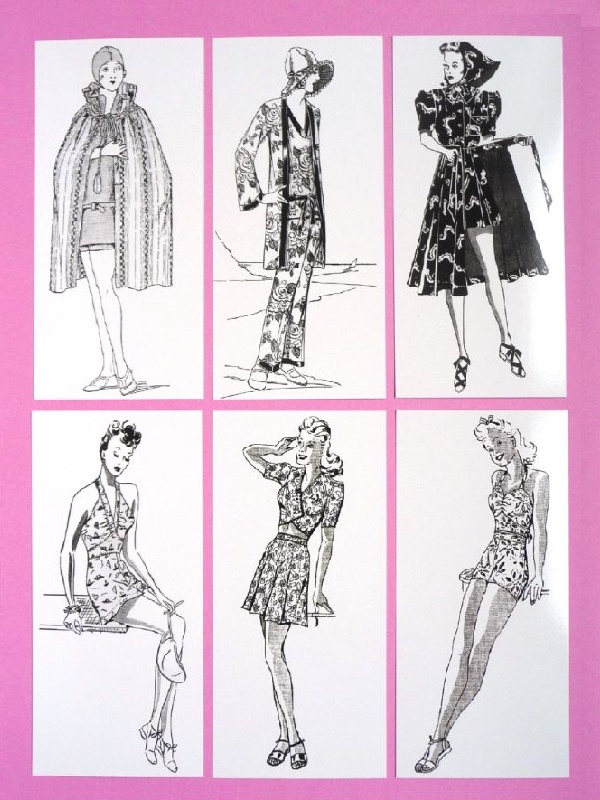 SUMMER BATHING: Six Madame Weigel's bathing suit patterns (1928-45)